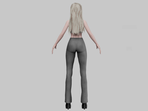 Standard anime girl V30253 Modelo 3D