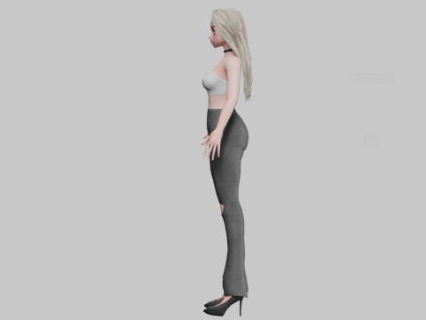 Standard anime girl V30253 Modelo 3D