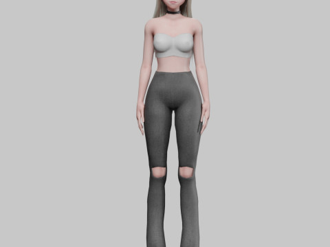 Standard anime girl V30253 Modelo 3D