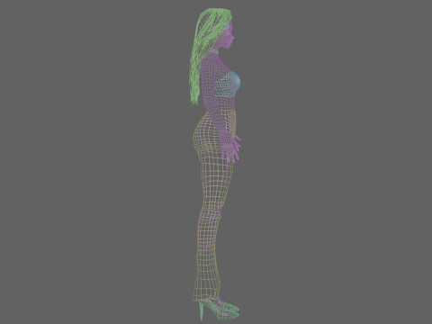 Standard anime girl V30253 Modelo 3D