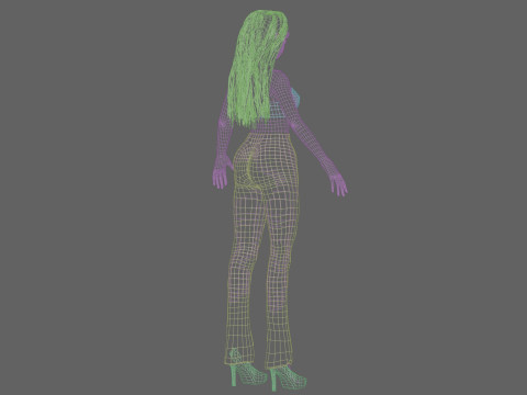 Standard anime girl V30253 Modelo 3D