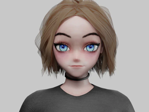 Standard Basic girl V30816 3D Model