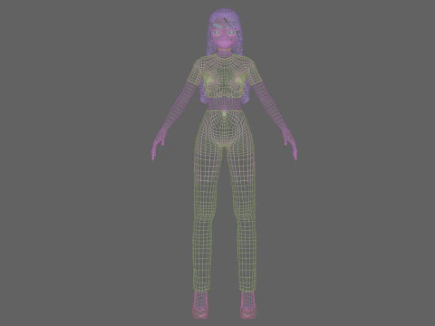 Sweet Basic girl V25451 3D Model