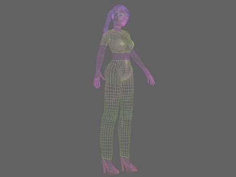 Sweet Basic girl V25451 3D Model