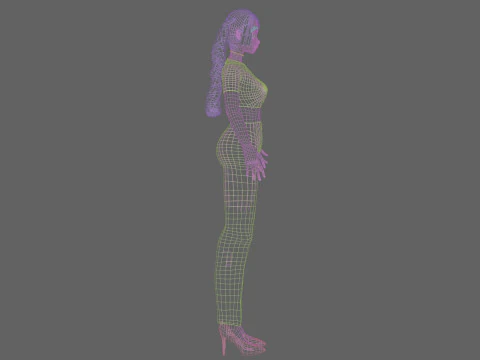 Sweet Basic girl V25451 3D Model