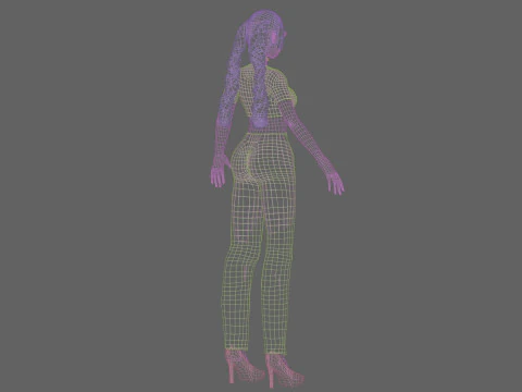 Sweet Basic girl V25451 3D Model