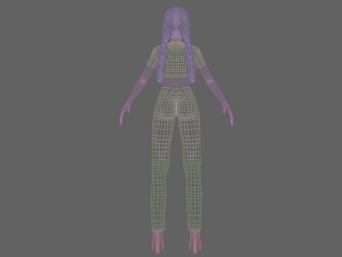 Sweet Basic girl V25451 3D Model