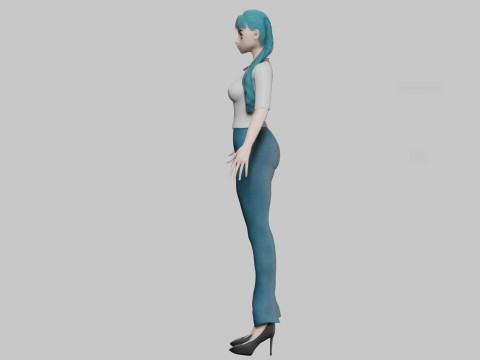 Sweet cute girl V25690 3D Model