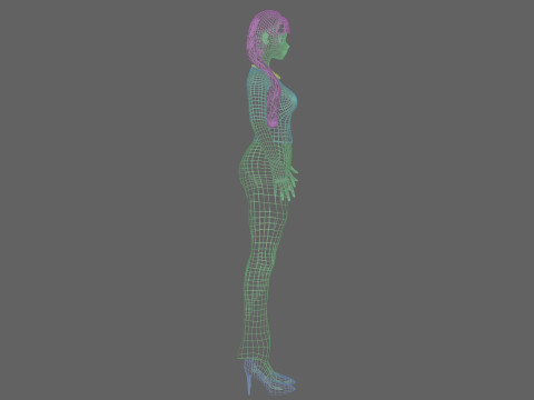 Sweet cute girl V25690 3D Model