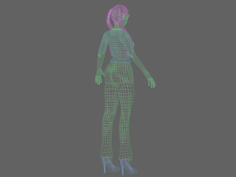 Sweet cute girl V25690 3D Model