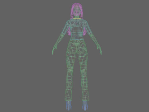 Sweet cute girl V25690 3D Model