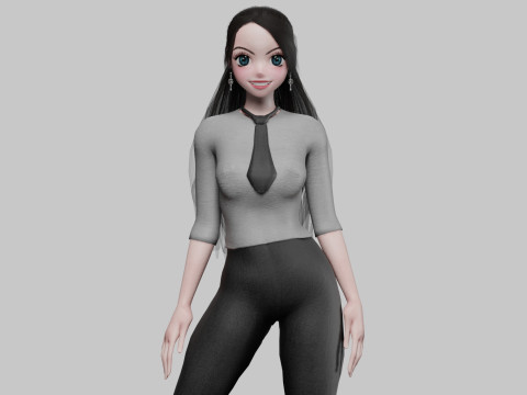 Teen cute girl V27569 3D Model