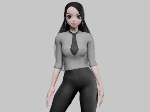 Gen&ccedil; sevimli kız V27569 3D Model