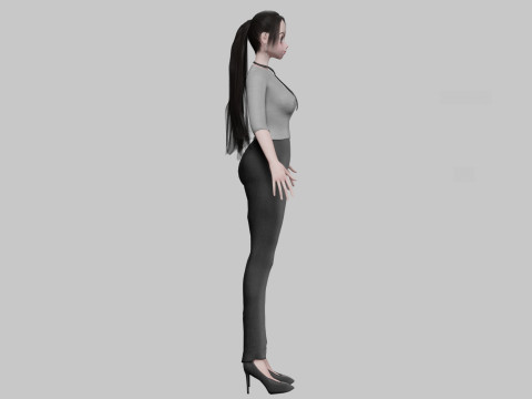 Teen cute girl V27569 Modelo 3D