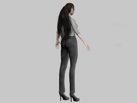 Teen cute girl V27569 Modelo 3D