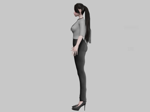 Teen cute girl V27569 Modelo 3D
