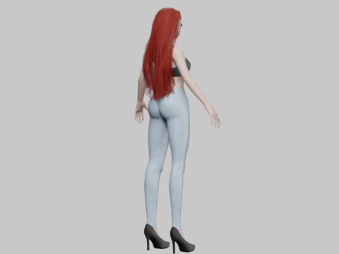 Anime Standard girl V30138 Modello 3D