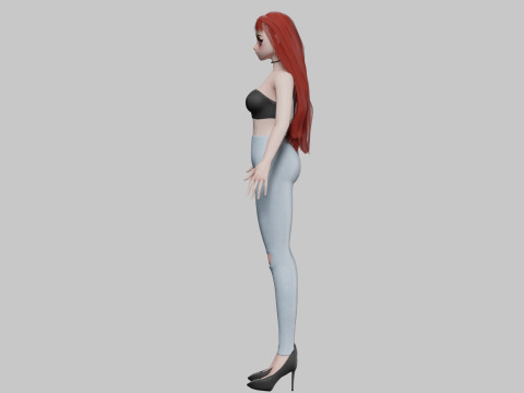 Anime Standard girl V30138 Modello 3D