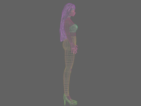 Anime Standard girl V30138 Modello 3D