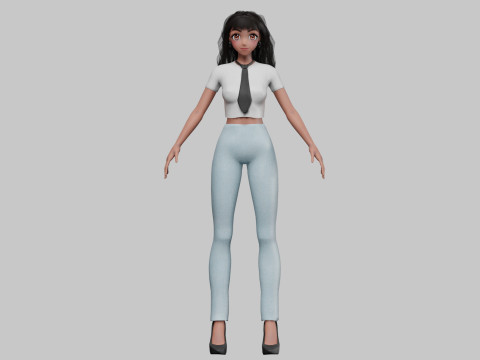 Basic cool girl V32006 Modelo 3D