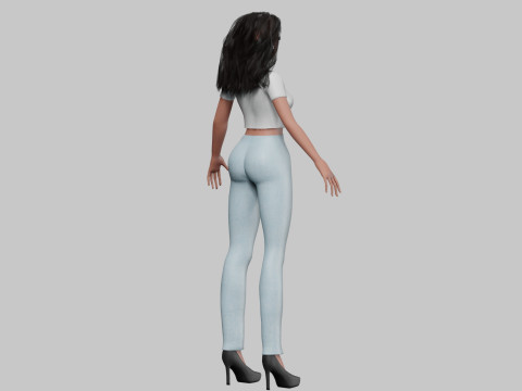 Basic cool girl V32006 Modelo 3D