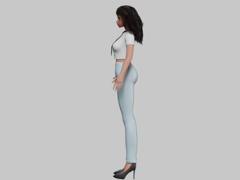 Basic cool girl V32006 Modelo 3D