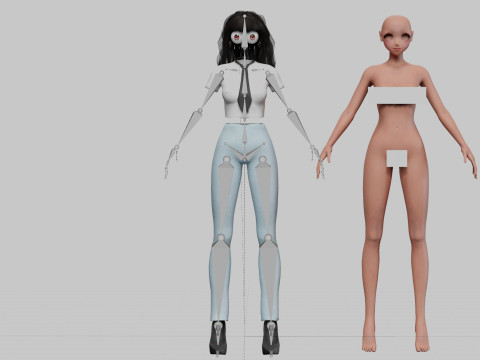 Basic cool girl V32006 Modelo 3D