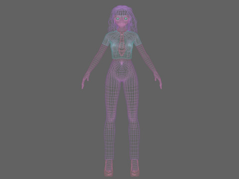 Basic cool girl V32006 Modelo 3D