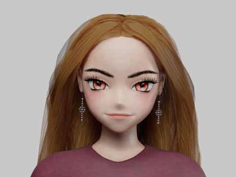 Basic cute girl V31959 3Dモデル