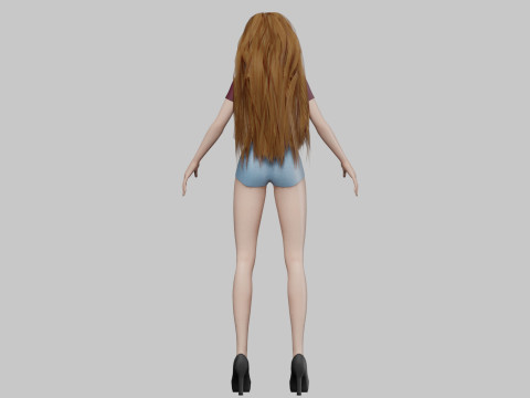 Basic cute girl V31959 3Dモデル