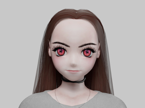Basic Standard girl V27774 Modello 3D