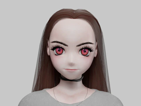 Basic Standard girl V27774 3D Model