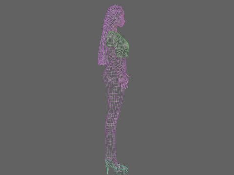 Basic Standard girl V27774 Modello 3D