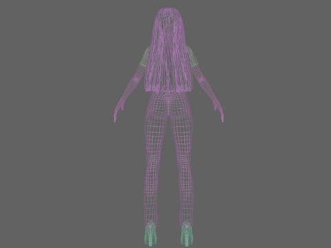 Basic Standard girl V27774 Modello 3D