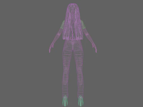 Basic Standard girl V27774 3D Model