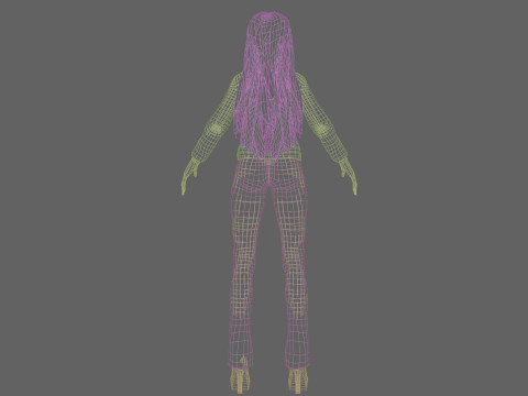 Basic sweet girl V32401 3D Model