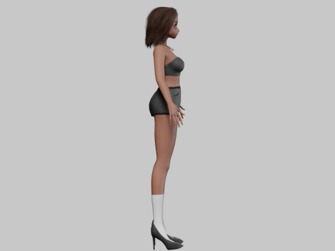 Beautiful anime girl V30692 Model 3D