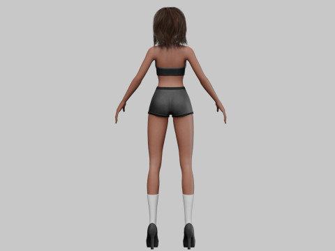 Beautiful anime girl V30692 Model 3D
