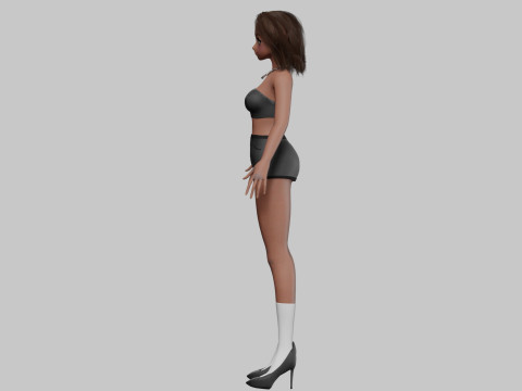 Beautiful anime girl V30692 Model 3D