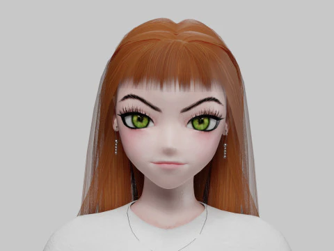 Classic Basic girl V31860 3D Model