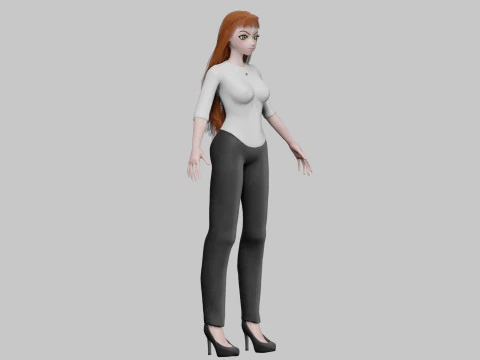 Classic Basic girl V31860 3D Model