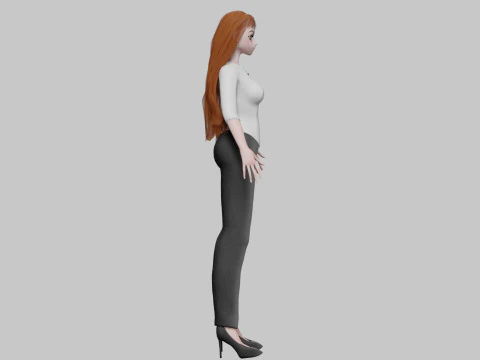 Classic Basic girl V31860 3D Model