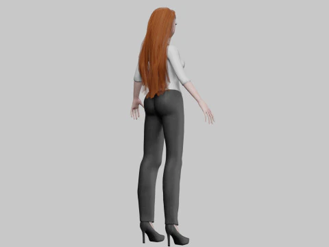 Classic Basic girl V31860 3D Model