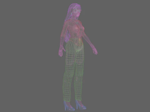 Classic Basic girl V31860 3D Model