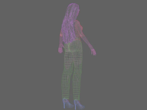 Classic Basic girl V31860 3D Model