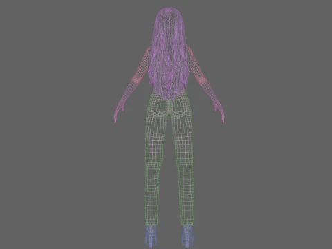 Classic Basic girl V31860 3D Model