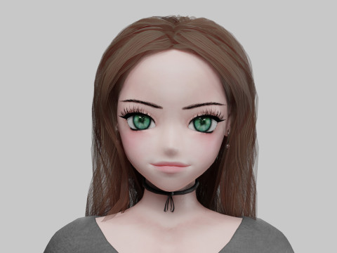 Cool Basic girl V35992 Model 3D