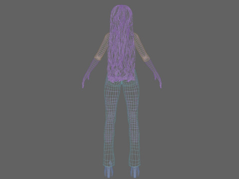 Cool Basic girl V35992 Model 3D