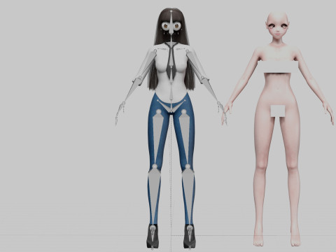 Cute business girl V29185 Modelo 3D