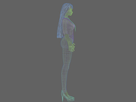 Cute business girl V29185 Modelo 3D